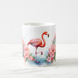 Tasse mit rosa Flamingo
