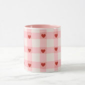 Tasse mit rosa Herzen Muster | Süße Liebes-Kaffeet (Zentrum)