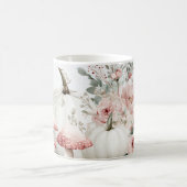 Tasse mit rosa Pumpkins und Blume (Mittel)