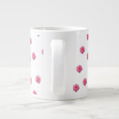 Tasse mit rosa Rosenmuster (Rückseite)