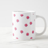 Tasse mit rosa Rosenmuster (Rechts)