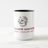 Tasse mit rosa und schwarzem Full-Logo (Zentrum)