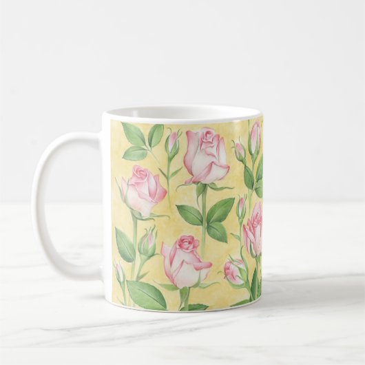 Tasse mit Rosenmuster (Links)