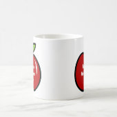 Tasse mit rotem Apfel | Personalisierbare Gestaltu (Mittel)