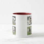 Tasse mit rotem Hund Bild (Zentrum)