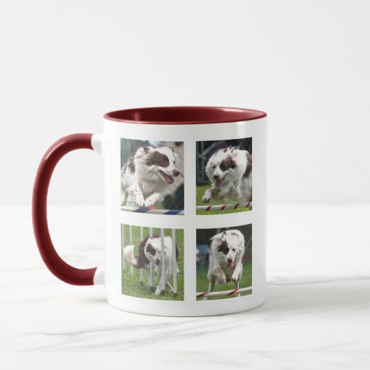 Tasse mit rotem Hund Bild (Links)