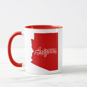 Tasse mit roter Arizona-Form