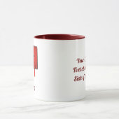 Tasse mit roter Herzkassette (Zentrum)