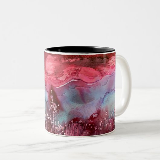 Tasse mit Roter Welt (VorderseiteRechts)