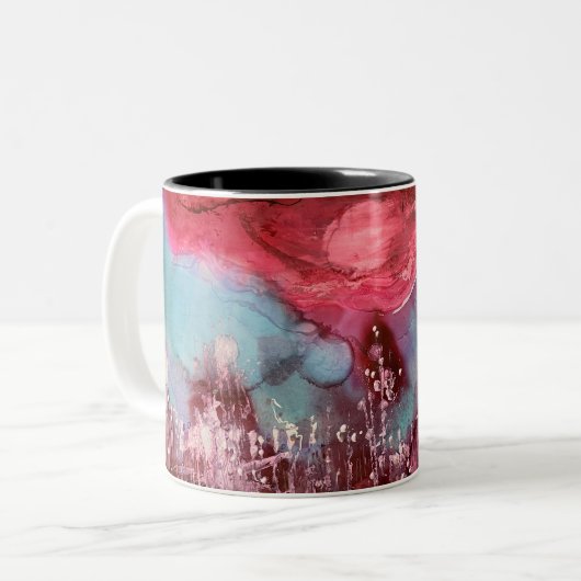 Tasse mit Roter Welt (Vorderseite Links)