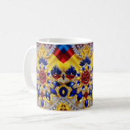 Tasse mit rumänischem Farbdesign