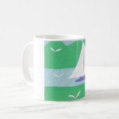 Tasse mit Sailboat Scene (Vorderseite Links)