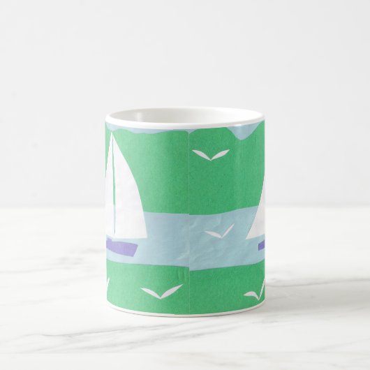 Tasse mit Sailboat Scene (Mittel)