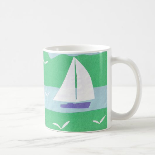 Tasse mit Sailboat Scene (Rechts)