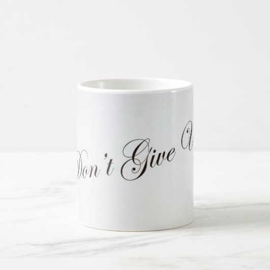 Tasse mit Satz Don't give Up (Mittel)