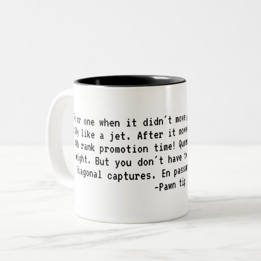 Tasse mit Schachstich (Vorderseite Links)