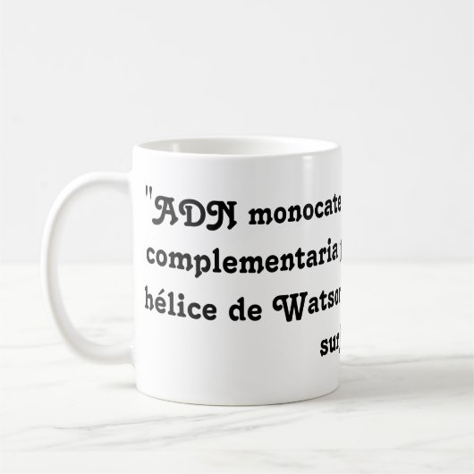 Tasse mit Schmeichelei DNA (Links)