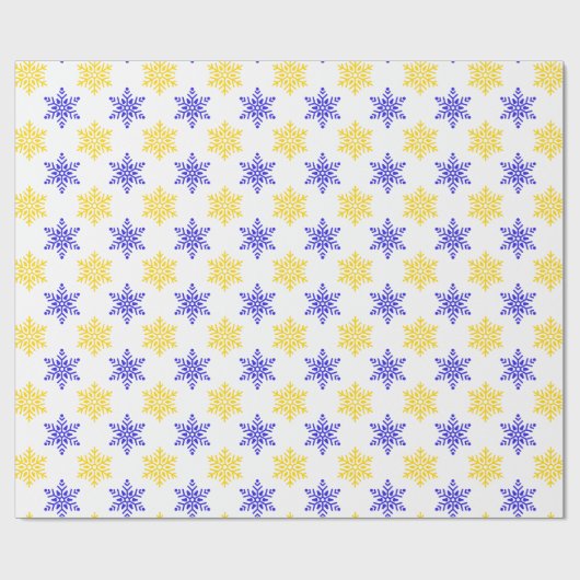 Tasse mit Schneeflocken Geschenkpapier (Flach)