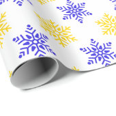 Tasse mit Schneeflocken Geschenkpapier (Rolleneckpunkt)