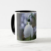 Tasse mit Schneeglöckchen (Vorderseite Links)