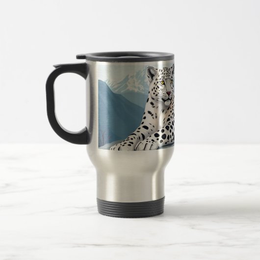 Tasse mit Schneeleoparden (Links)