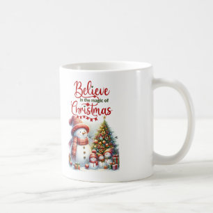 Tasse mit Schneemann Glauben Sie an die Magie der