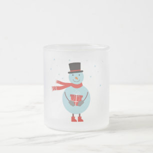 Tasse mit Schneemann. Weihnachten Tasse.