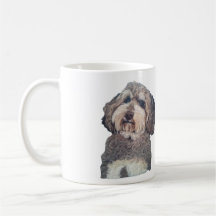 Tasse mit schönem Cockapoo Nedle Filzportrait