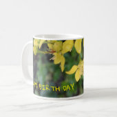 Tasse mit schönen Blume (Vorderseite Links)