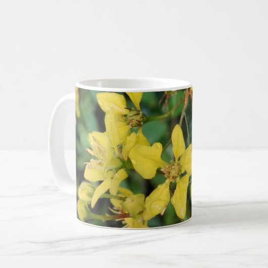 Tasse mit schönen Blume (Vorderseite Links)