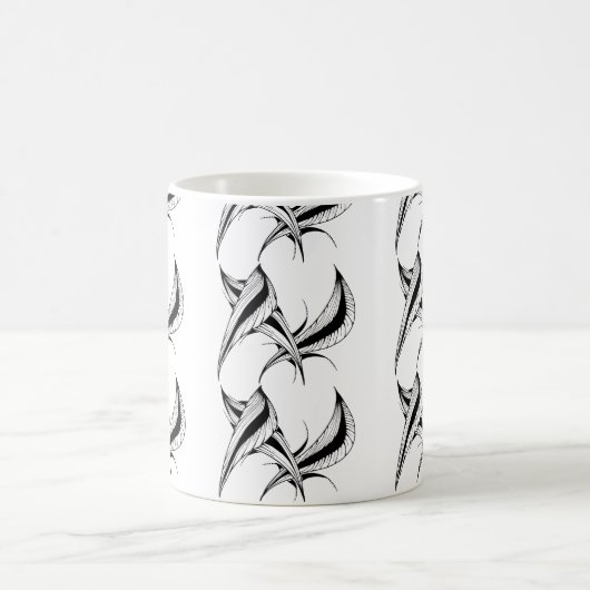 Tasse mit Schwarz-Weiß-Design (Mittel)