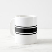 Tasse mit schwarzen Streifen (Vorderseite Links)
