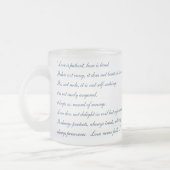 Tasse mit Scripture - 1 Korinther 13, 4-8a (Links)