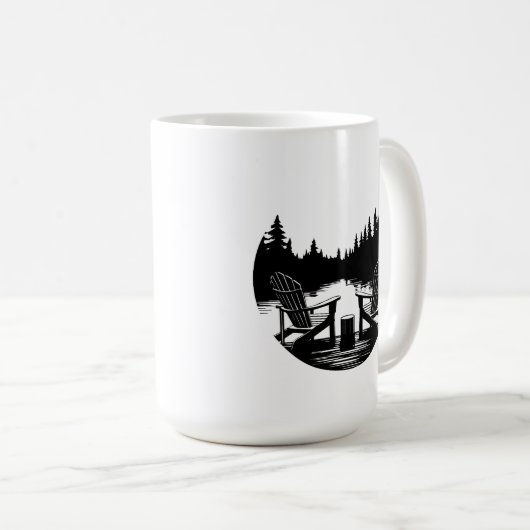 Tasse mit Seeblick (VorderseiteRechts)