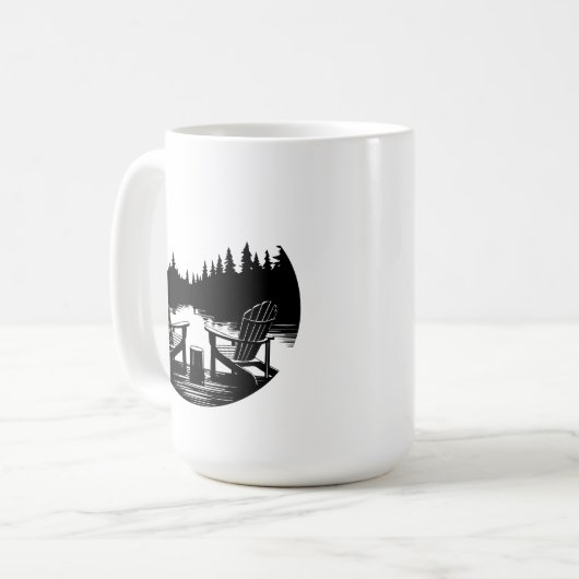 Tasse mit Seeblick (Vorderseite Links)
