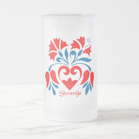 Tasse mit slowenisch Motiv in den nationalen