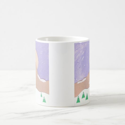 Tasse mit Snowy Mountain Scene (Mittel)
