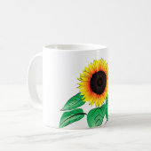 Tasse mit Sonnenblumen (Vorderseite Links)