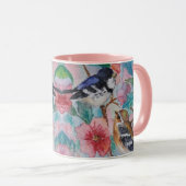 Tasse mit Sparrows Spring Birds (VorderseiteRechts)
