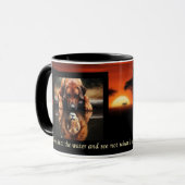 Tasse mit Spiegelung des Rhodesian Ridgeback Löwen (Vorderseite Links)