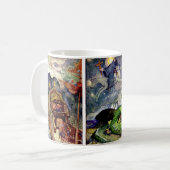 Tasse mit St. Georg und dem Drachen-Märchen (Vorderseite Links)