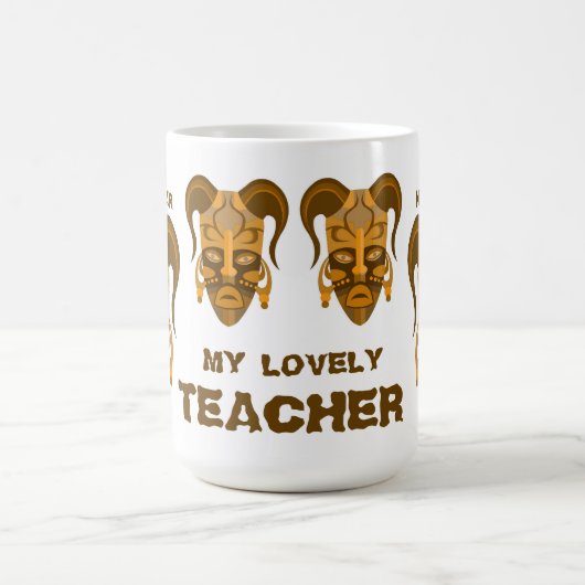 TASSE MIT STARKER MASKKUNST FÜR LEHRER (Mittel)