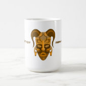 TASSE MIT STARKER MASKKUNST , GEBURTSTAG (Mittel)