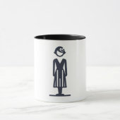 Tasse mit stilisierter Dame (Zentrum)