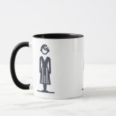 Tasse mit stilisierter Dame (Links)