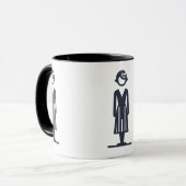 Tasse mit stilisierter Dame (Vorderseite Links)