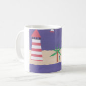 Tasse mit Strand und Ozean (Vorderseite Links)