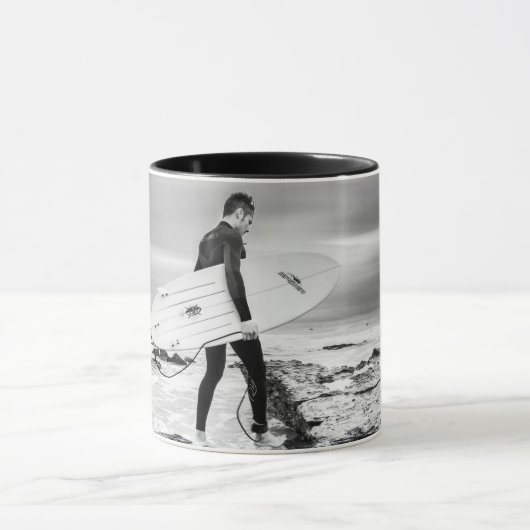 Tasse mit Surferbild (Zentrum)