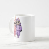 Tasse mit süßem Katzenbild (Vorderseite Links)