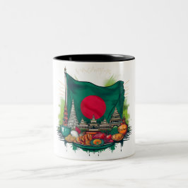 Tasse mit Symbolen für Bangladesch